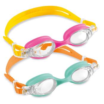 Intex 55693-double, детские очки для плавания, 2 пары, от 3 до 8лет