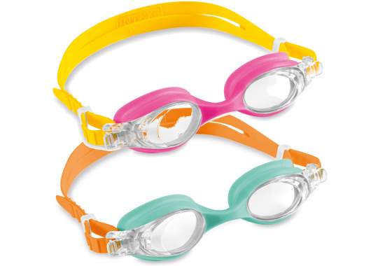 Intex 55693-double, детские очки для плавания, 2 пары, от 3 до 8лет