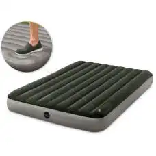 Intex 64763, надувной матрас 203 x 152 x 25 см со встроенным ножным насосом Downy Airmatress