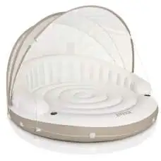 Intex 58292, надувной плот со спинкой и тентом, 137x132 см Intex 58292, надувной плот со спинкой и тентом, 137x132 см