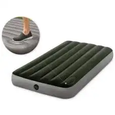 Intex 64761, надувний матрас 191 x 99 x 25 см, з вбудованим ножним насосом Downy Airmatress