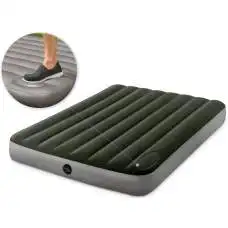 Intex 64762, надувной матрас 191 x 137 x 25 см со встроенным ножным насосом Downy Airmatress