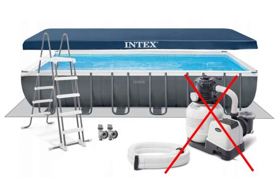 Intex 26364-1 New, каркасный бассейн 732 x 366 x 132 см Ultra XTR Rectangular Frame Pool (без насос-фильтра)