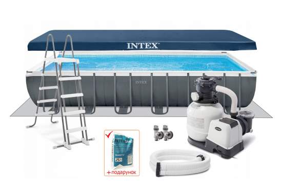 Intex 26364, каркасний басейн 732 x 366 x 132 см Ultra XTR Rectangular Frame Pool