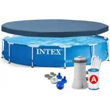 Intex 28212-3 New, каркасний басейн 366 x 76 см (в комплекті з тентом 28031)