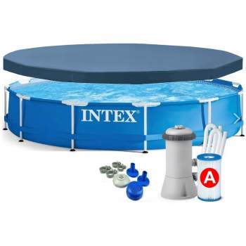Intex 28212-3 New, каркасный бассейн 366 x 76 см (в комплекте с тентом 28031)