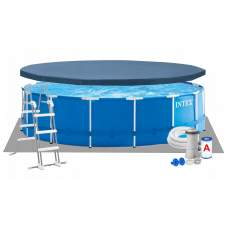 Intex 28242, каркасный бассейн 457 x 122 см Metal Frame Pool (Bestway 56438)