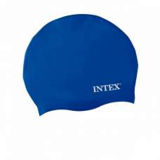 Intex 55992-blue, шапочка для плавания, от 8 лет. Голубая