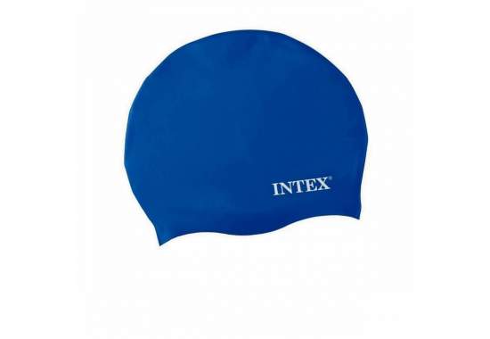 Intex 55992-blue, шапочка для плавания, от 8 лет. Голубая