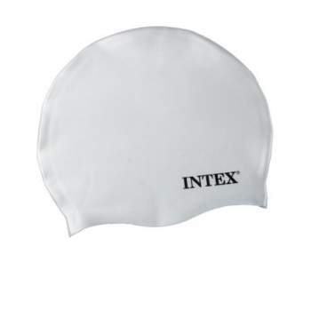 Intex 55992-grey, шапочка для плавания, от 8 лет. Серая