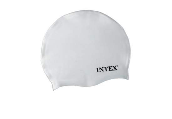 Intex 55992-grey, шапочка для плавання, від 8 років. Сірий