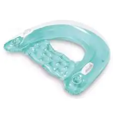 Intex 58859-turquoise, надувное пляжное кресло для плавания 152x99см. Бирюзовый Intex 58859-turquoise, надувное пляжное кресло для плавания 152x99см. Бирюзовый