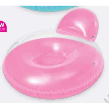 Intex 58889-pink, пляжное кресло-круг, Розовый, 122см