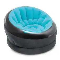Intex 68582-blue, надувное кресло 112 x 109 x 69 см. Голубое