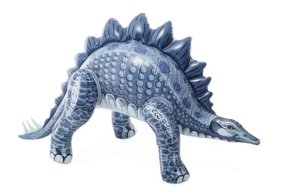 Intex 48593-blue-stegosaurus, надувная фигура Стегозавр, 64 x 165 x 91 см