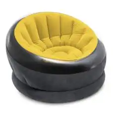 Intex 68582-yellow, надувне крісло 112 x 109 x 69 см. Жовте