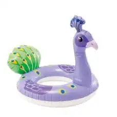 Intex 59221-peacock, надувной круг Звери. Павлин, 97x58см, 3-6л Intex 59221-peacock, надувной круг Звери. Павлин, 97x58см, 3-6л