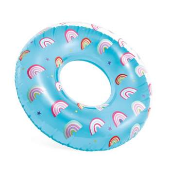 Intex 59259-rainbow, надувной круг Радуга. 81см, от 8л