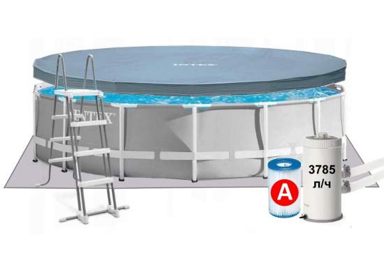 Intex 26726, каркасний басейн 457 x 122 см Prism Frame Pool