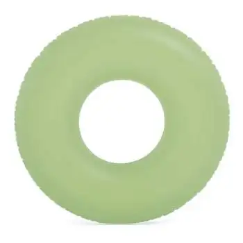 Intex 59262-green, надувний круг неоновий. Зелений. 91см, від 9р