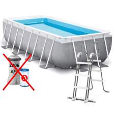 Intex 26790-1 New, каркасный бассейн 400 x 200 x 122 см Prism Frame Rectangular Pool (без насос-фильтра)