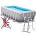 Intex 26790-1 New, каркасный бассейн 400 x 200 x 122 см Prism Frame Rectangular Pool (без насос-фильтра)