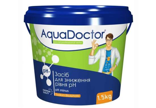 AquaDoctor PHM-1-5, pH Minus. Гранулы, 1,5кг