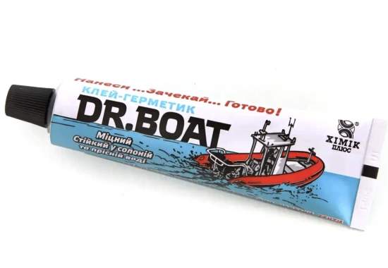 Khimik-Plus dr-boat, Клей-герметик Dr.Boat для ремонта ПВХ изделий, 40мл