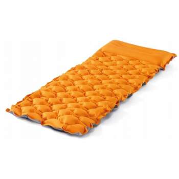 Intex 64098, надувной матрас 191 x 71 x 11 см кемпинговый с подголовником, тканевый