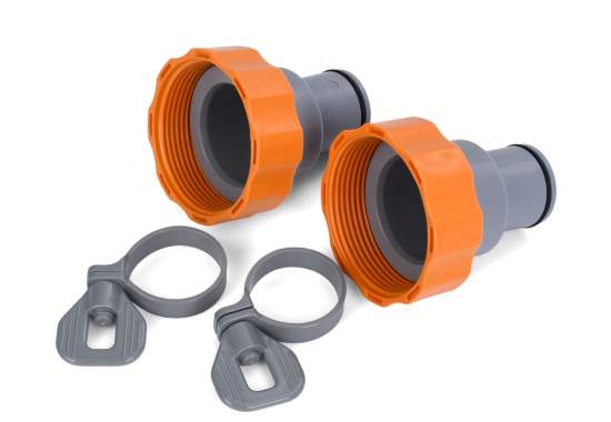 Bestway f6h202, Комплект из двух адаптеров и двух хомутов для бассейнов. D-38-32мм