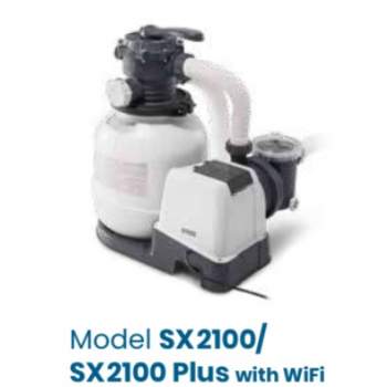 Intex 26656, Пісочний фільтр-насос SX2100 Pluswith WiFi, 6000 л/год для басейнів до 32700л Intex 26656, Пісочний фільтр-насос SX2100 Pluswith WiFi, 6000 л/год для басейнів до 32700л