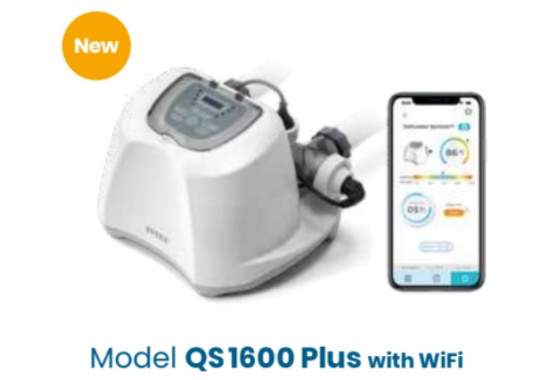 Intex 26690, хлоргенератор QS1600Plus with WiFi 16 г/ч для басейнів до 68000л
