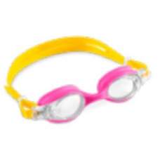 Intex 55694-pink, дитячі окуляри для плавання, рожеві, 3-8 лет