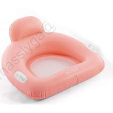 Intex 56801-coral, надувне плотик-крісло, 114x107 см. Кораловий