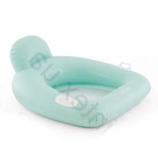 Intex 56801-turquoise, надувне плотик-крісло, 114x107 см. Бірюзовий