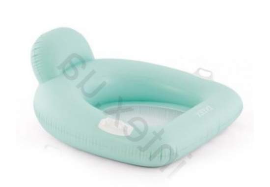 Intex 56801-turquoise, надувне плотик-крісло, 114x107 см. Бірюзовий
