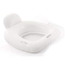 Intex 56801-white, надувне плотик-крісло, 114x107 см. Білий