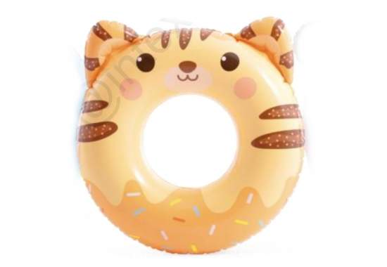 Intex 59266-tiger, надувний круг Милі звірята, 79x76 см Тигр, від 8р