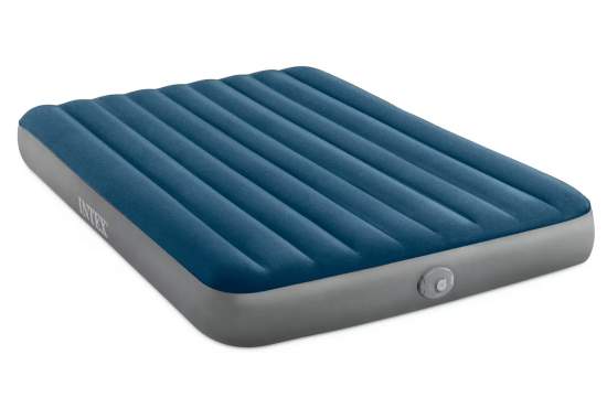 Intex 64189, надувной матрас 203 x 152 x 25 см со съемным аккумуляторным насосом Prestige Downy withRechargeable Pump