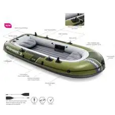 Intex 66332, надувная лодка SEAHAWK 2 Set (68347) 236x114x41см, 2-х местная Intex 66332, надувная лодка SEAHAWK 2 Set (68347) 236x114x41см, 2-х местная