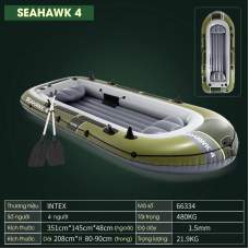 Intex 66334, Надувний човен SEAHAWK 4 Set (68347) 351x145x48см, 4-х містна
