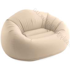 Intex 66505, надувне крісло 137 x 127 x 74 см, BEANLESS BAG, бежеве