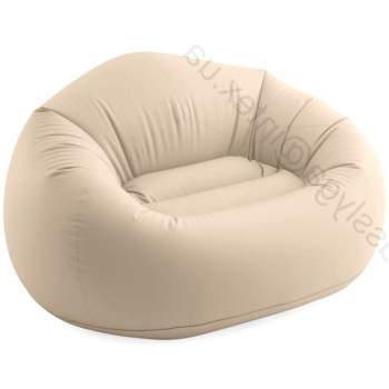 Intex 66505, надувне крісло 137 x 127 x 74 см, BEANLESS BAG, бежеве