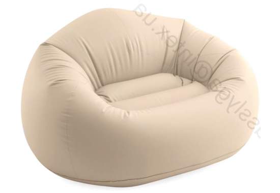 Intex 66505, надувне крісло 137 x 127 x 74 см, BEANLESS BAG, бежеве
