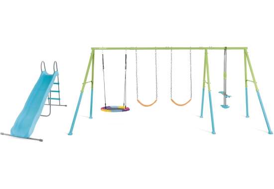 Intex 44151, Качели и горка 442x235x200см, 5-в-1, 3 - 10 лет