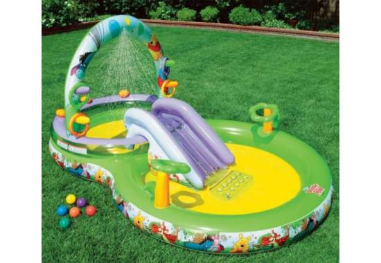 Intex 57451, дитячий ігровий центр басейн з гіркою Вінні-Пух