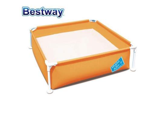 Bestway 56217-orange, каркасный детский бассейн, 122х122х30,5см. Оранжевый