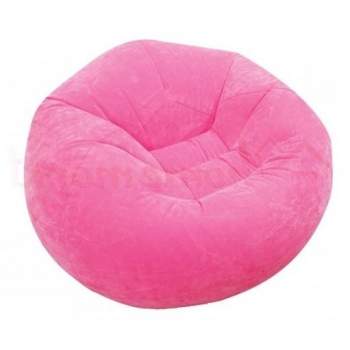 Intex 68569-R, надувне крісло 107 x 104 x 69 см, рожеве