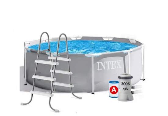 Intex 26706ND-4 New, каркасный бассейн 305 x 99 см (насос-фильтр 2006л/час, лестница 107см)