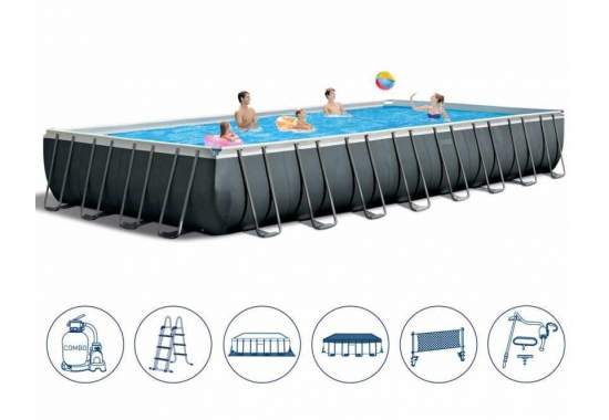 Intex 26378, каркасный бассейн 975 x 488 x 132 см Ultra Frame Pool Intex 26378, каркасный бассейн 975 x 488 x 132 см Ultra Frame Pool